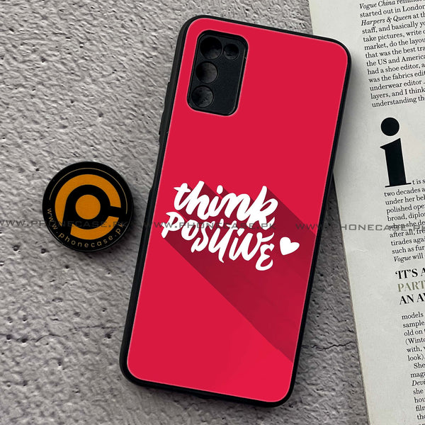 Samsung Galaxy A02s - Think Positive Design - Premium Printed Metal Case
