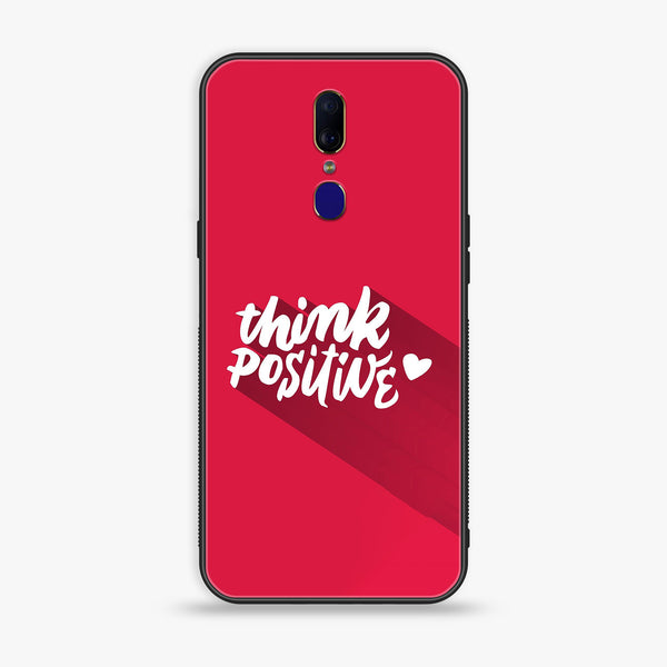 Oppo F11 - Think Positive Design- Premium Printed Glass Case CS-37206