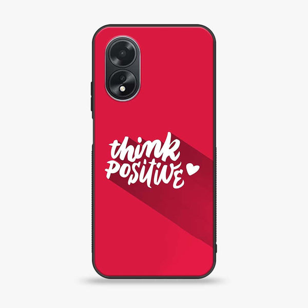 Oppo A18 4G/A38 - Think Positive Design -  Premium Printed Metal soft Bumper shock Proof Case CS-11609