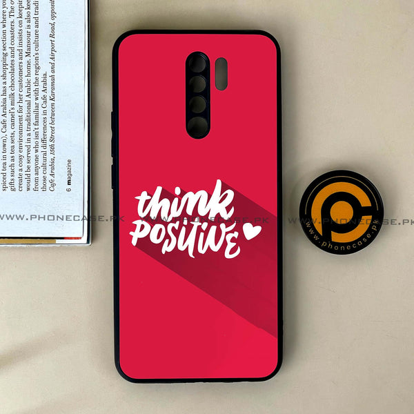 Xiaomi Redmi 9 - Think Positive Design - Premium Printed Glass soft Bumper Shock Proof Case