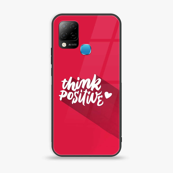 Infinix Hot 10s  Think Positive Design  Premium Printed Glass soft Bumper Shock Proof Case