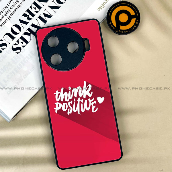 Tecno Camon 30 Pro 5G - Think Positive Design -  Premium Printed Metal soft Bumper shock Proof Case