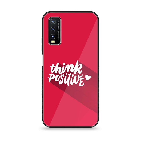 Vivo Y20s - Think Positive Design - Premium Printed Glass soft Bumper shock Proof Case