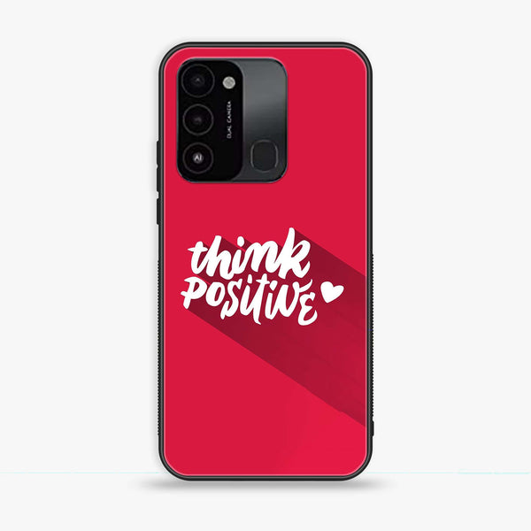 Tecno Spark Go 2022 - Think Positive Design - Premium Printed Glass soft Bumper Shock Proof Case