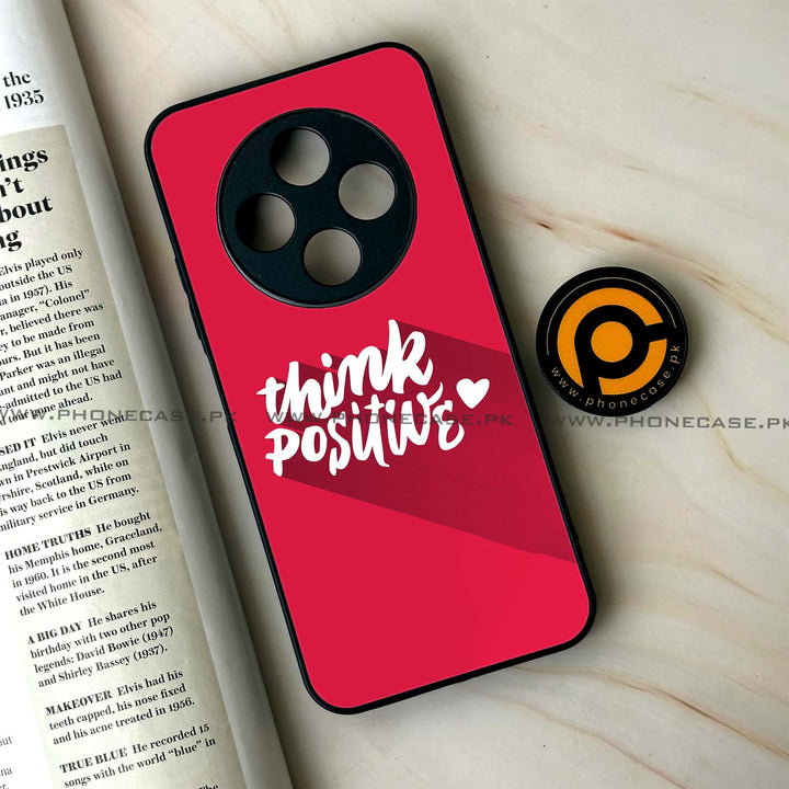 Tecno Spark 30C - Think Positive Design - Premium Printed Glass soft Bumper Shock Proof Case
