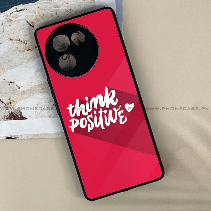 Vivo V30E - Think Positive Design -  Premium Printed Metal soft Bumper shock Proof Case