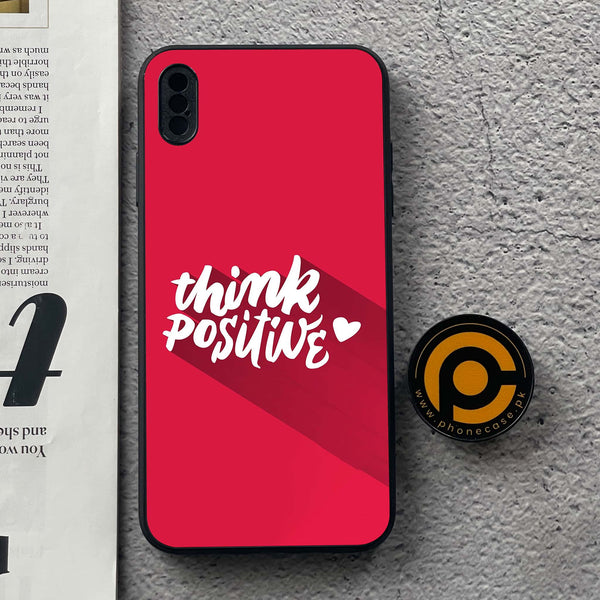 iPhone XS Max - Think Positive Design - Premium Metal Printed soft Bumper shock Proof Case