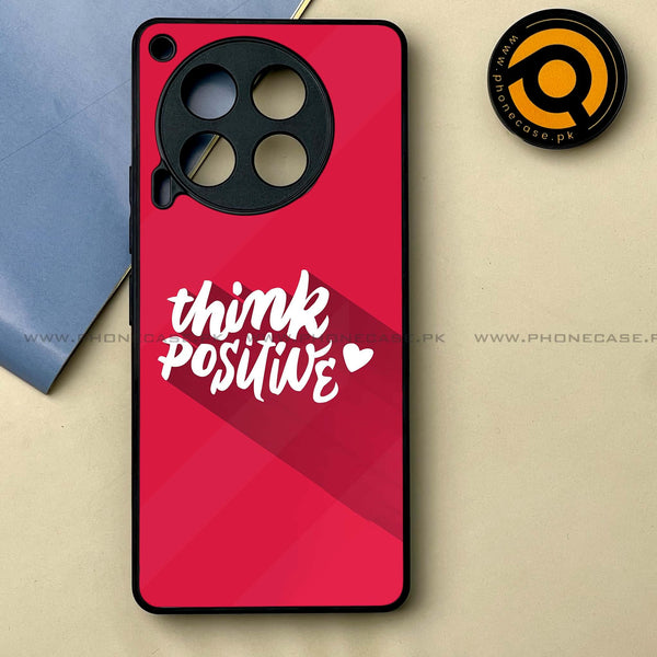 Tecno Camon 30 - Think Positive Design -  Premium Printed Metal soft Bumper shock Proof Case CS-19534