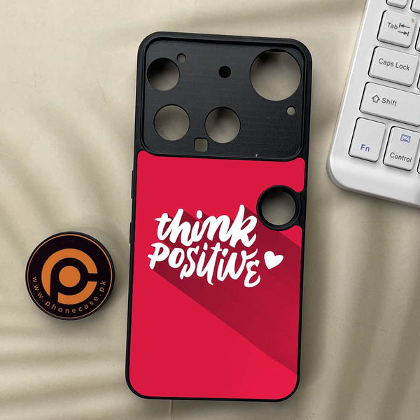 Nothing Phone 3 - Think Positive Design - Premium Metal Printed soft Bumper shock Proof Case