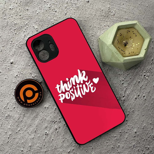 Nothing Phone 2 - Be Positive Design  - Premium Metal Printed soft Bumper shock Proof Case
