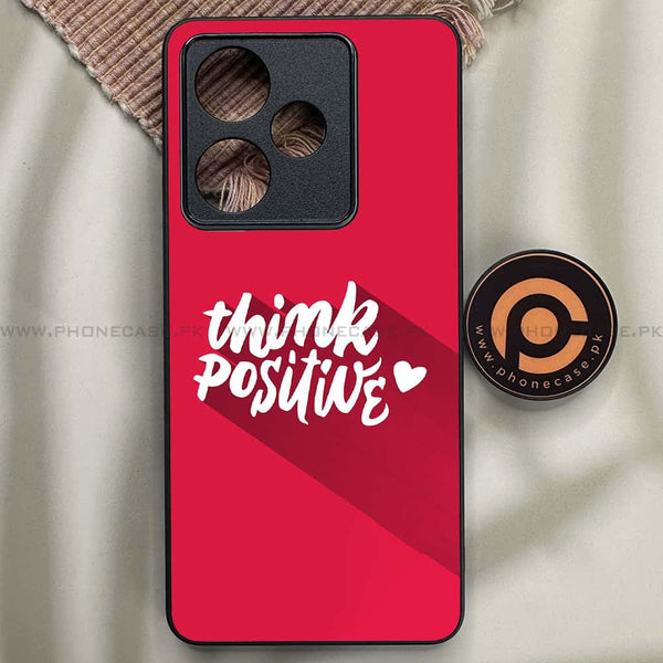 Realme GT 7 - Think Positive Design - Premium Metal Printed soft Bumper shock Proof Case