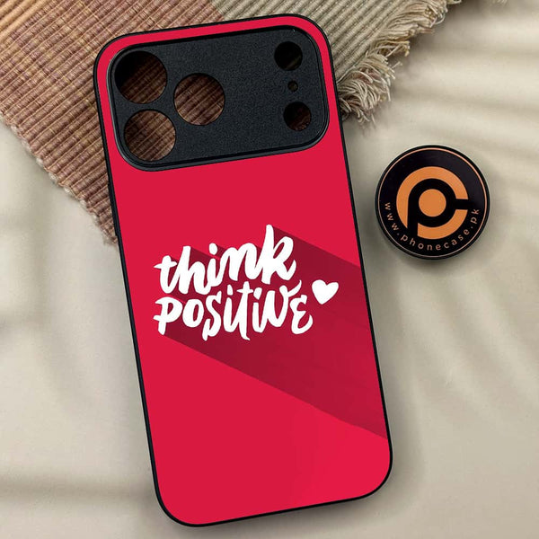 iPhone 17 Pro Max - Think Positive Design - Premium Metal Printed soft Bumper shock Proof Case