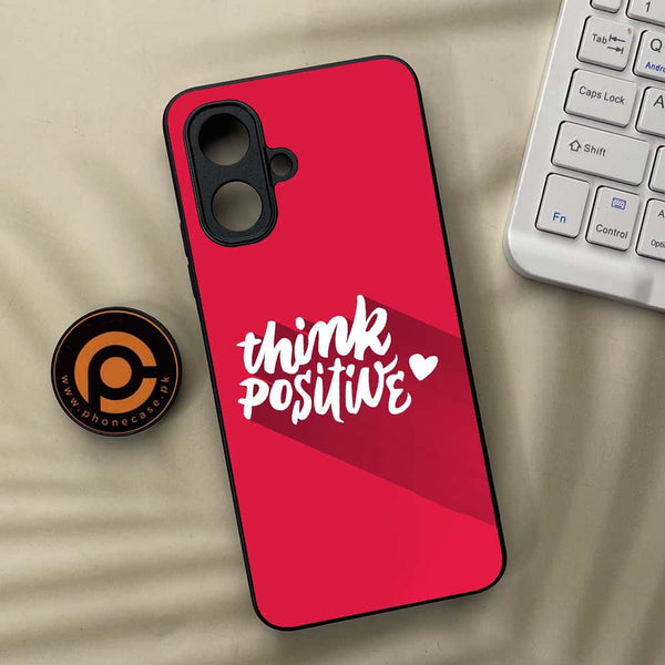 Tecno Spark Go 2 - Think Positive Design - Premium Metal Printed soft Bumper Shock Proof Case