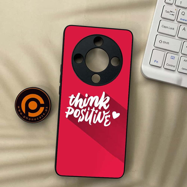 Honor x9b 5G - Think Positive Design - Premium Metal Printed soft Bumper shock Proof Case