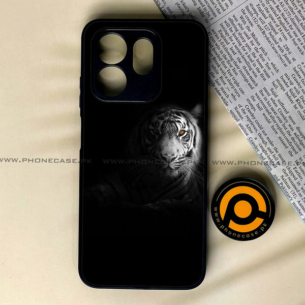 Infinix Hot 50i /  Smart 9/ Smart 9 HD - Tiger Design 10  - Premium Metal Printed soft Bumper shock Proof Case CS-41714