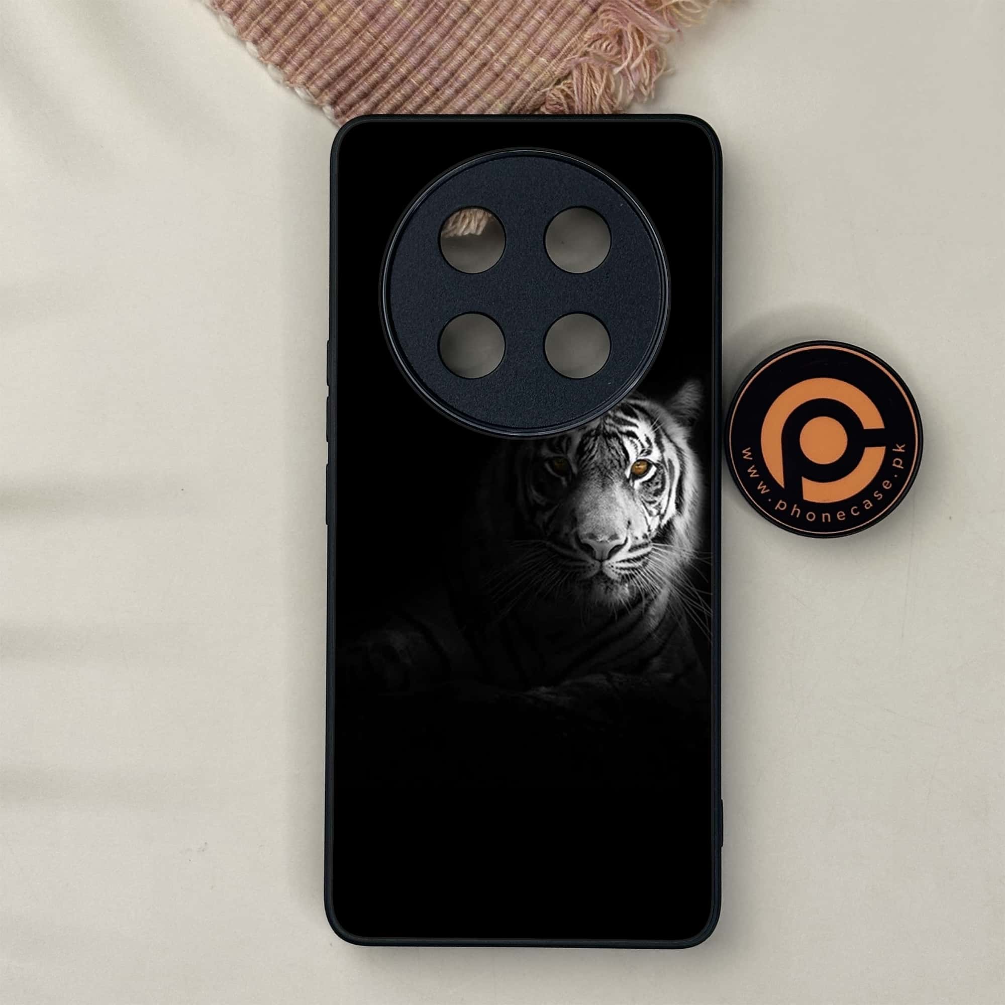 Honor X9c 5G - Tiger Series - Premium Metal Printed soft Bumper shock Proof Case