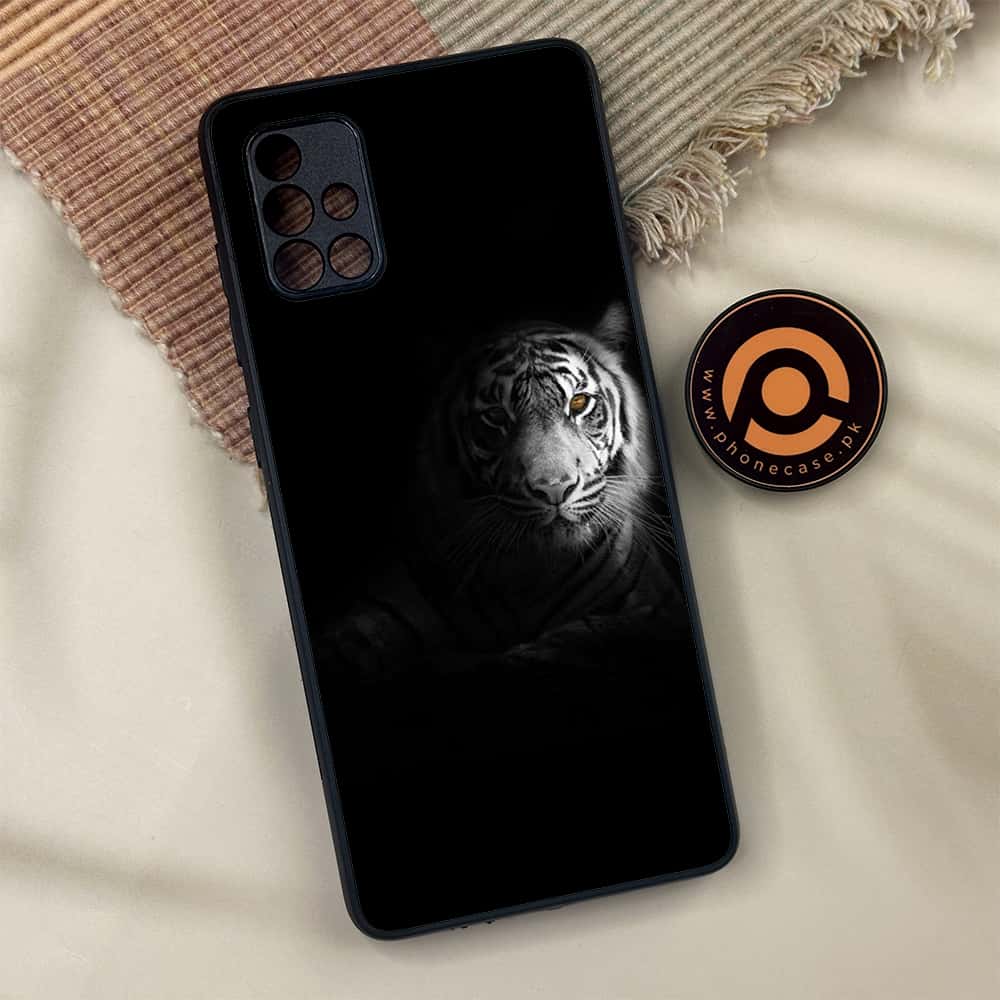 Samsung Galaxy A71 -  Tiger Art Series - Premium Metal Printed soft Bumper shock Proof Case