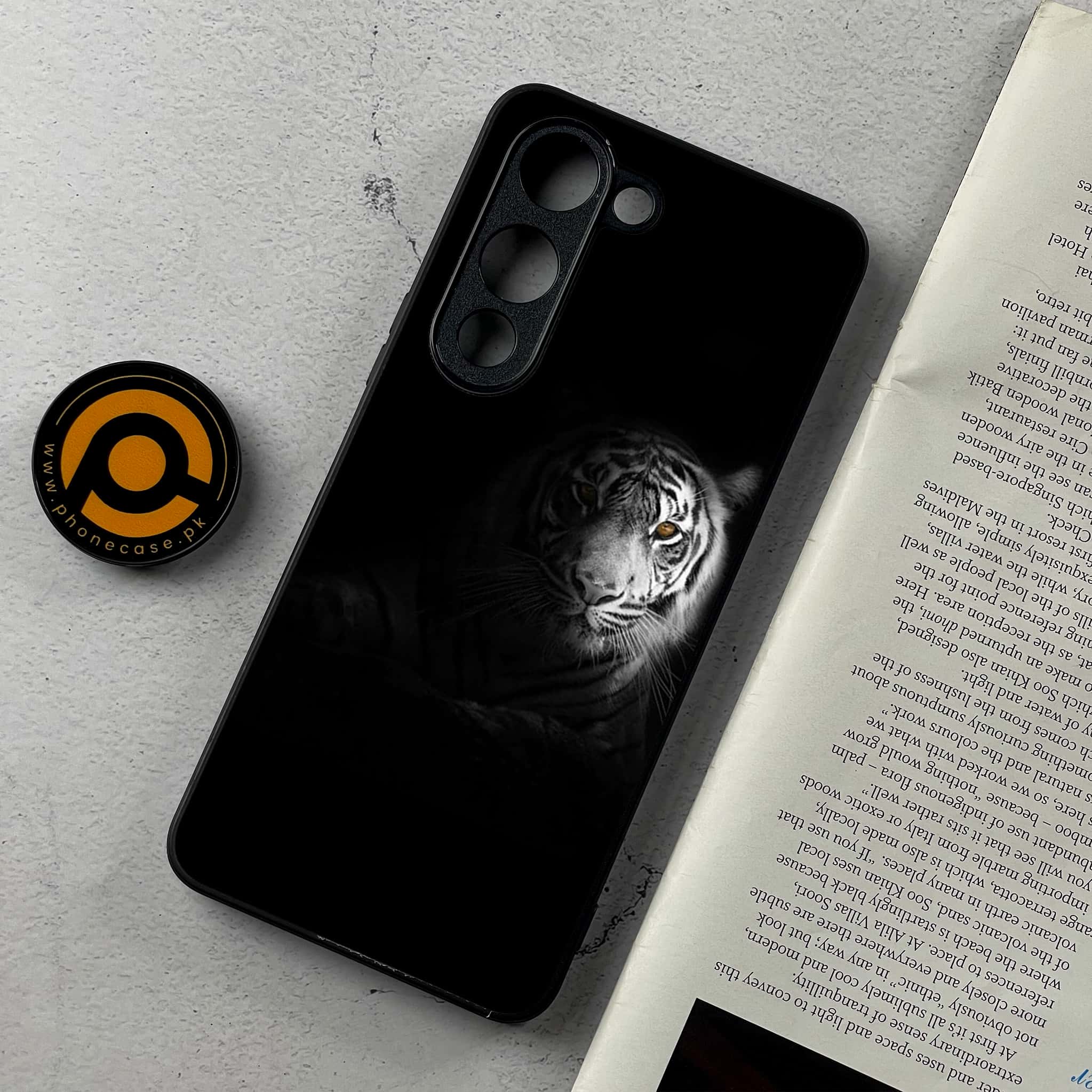 Vivo Y04 - Tiger Series - Premium Metal Printed Soft Bumper Shockproof Case