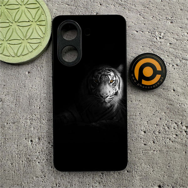 Xiaomi Redmi Turbo 4 - Tiger Series - Premium Metal Printed soft Bumper shock Proof Case