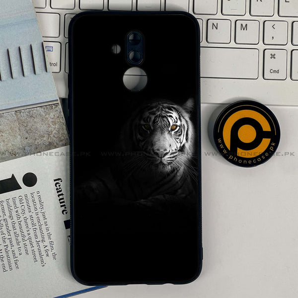 Huawei Mate 20 Lite - Tiger Design 10 - Premium Printed Glass soft Bumper shock Proof Case CS-33900 CS-38199 CS-38199 CS-39723