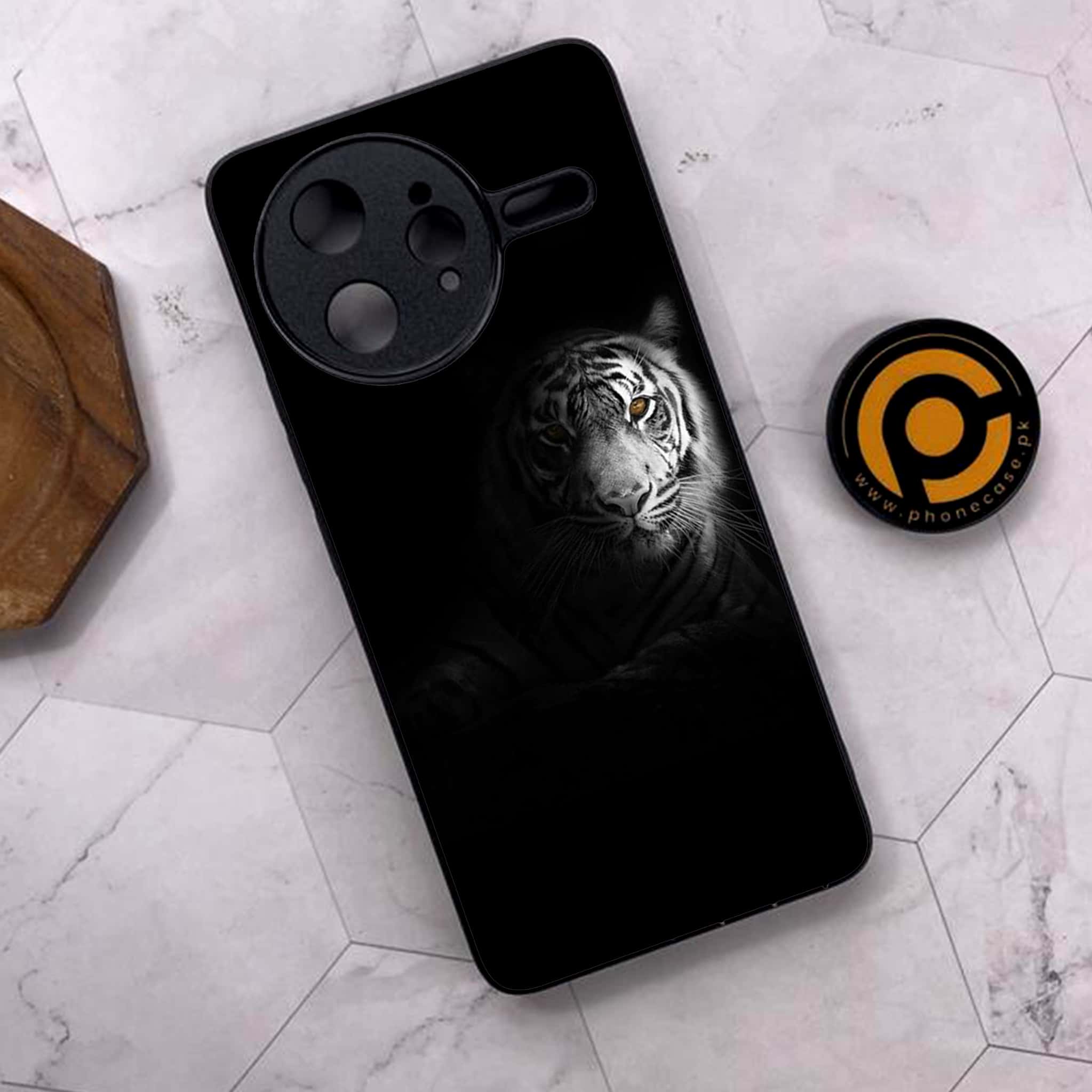 Xiaomi Poco F7 Ultra 5G - Tiger Series - Premium Metal Printed soft Bumper shock Proof Case