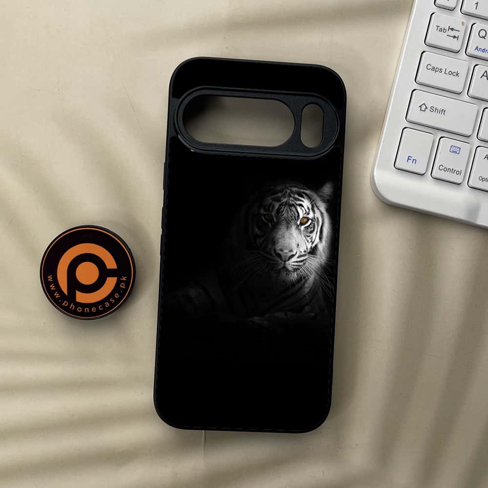 Google Pixel 10  - Tiger Series - Premium Metal Printed soft Bumper Shockof Case
