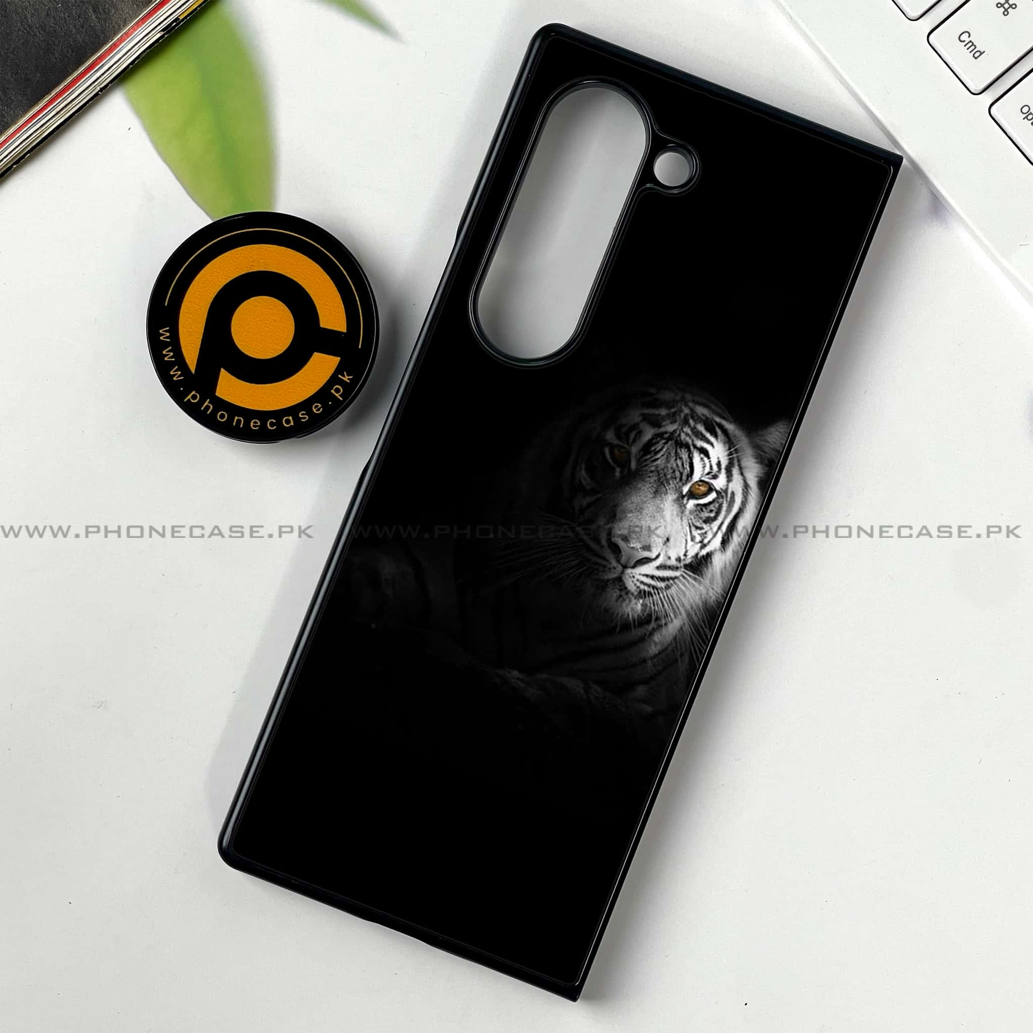 Samsung Galaxy Z Fold 6 - Tiger Series - Premium Printed Metal soft Bumper shock Proof Case