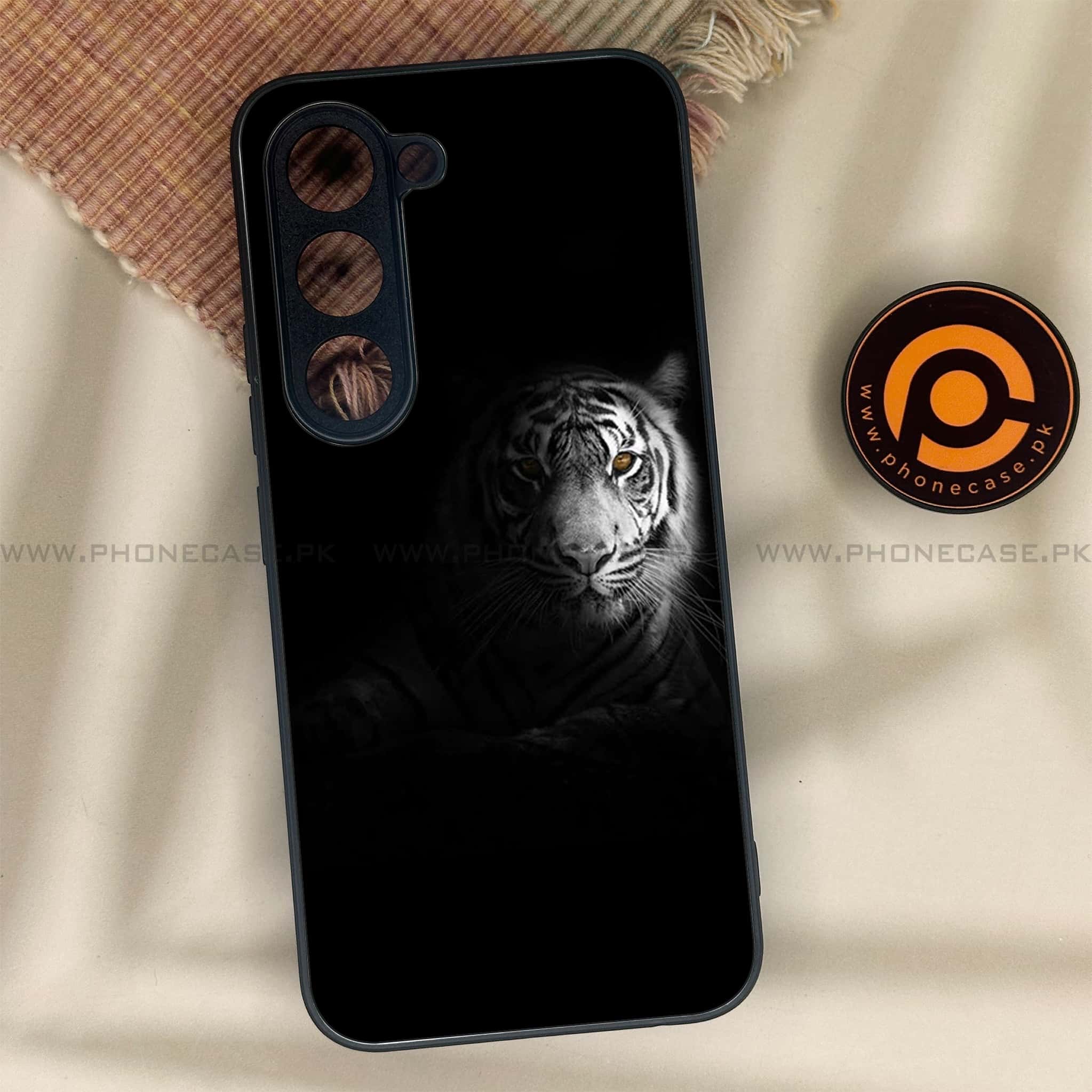 Tecno Spark 40 Pro - Tiger Series - Premium Metal Printed soft Bumper shock Proof Case