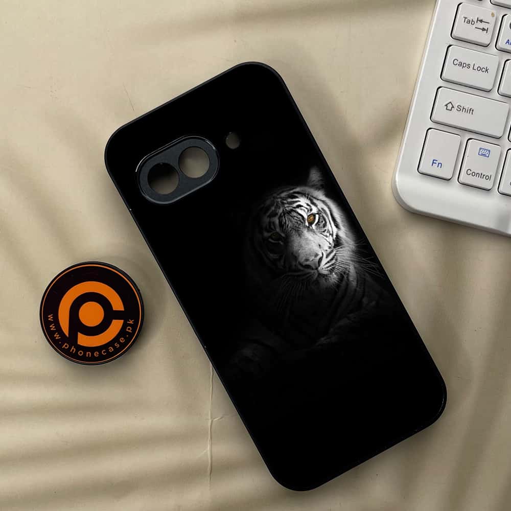 Google Pixel 9a - Tiger Series - Premium Metal Printed soft Bumper Shock Proof Case