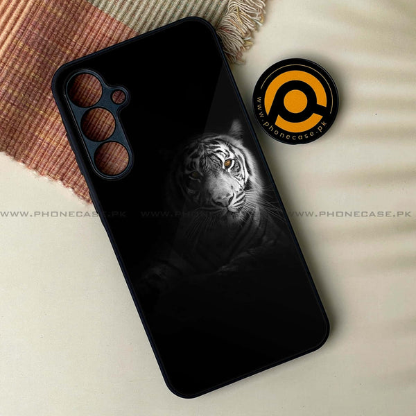 Samsung Galaxy A25 - Tiger Art Design 10 - Premium Printed Glass soft Bumper shock Proof Case CS-51631
