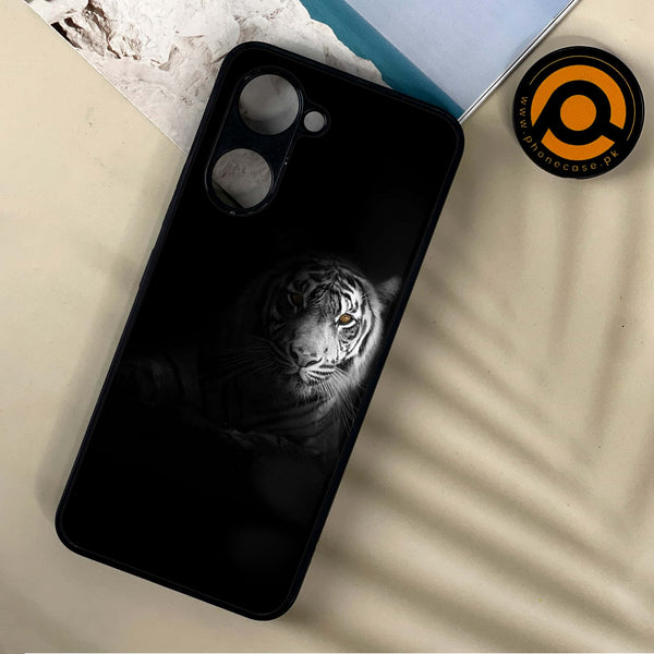 Vivo Y03 / Y18 / Y03T - Tiger Design 10  - Premium Printed Metal soft Bumper shock Proof Case CS-36116