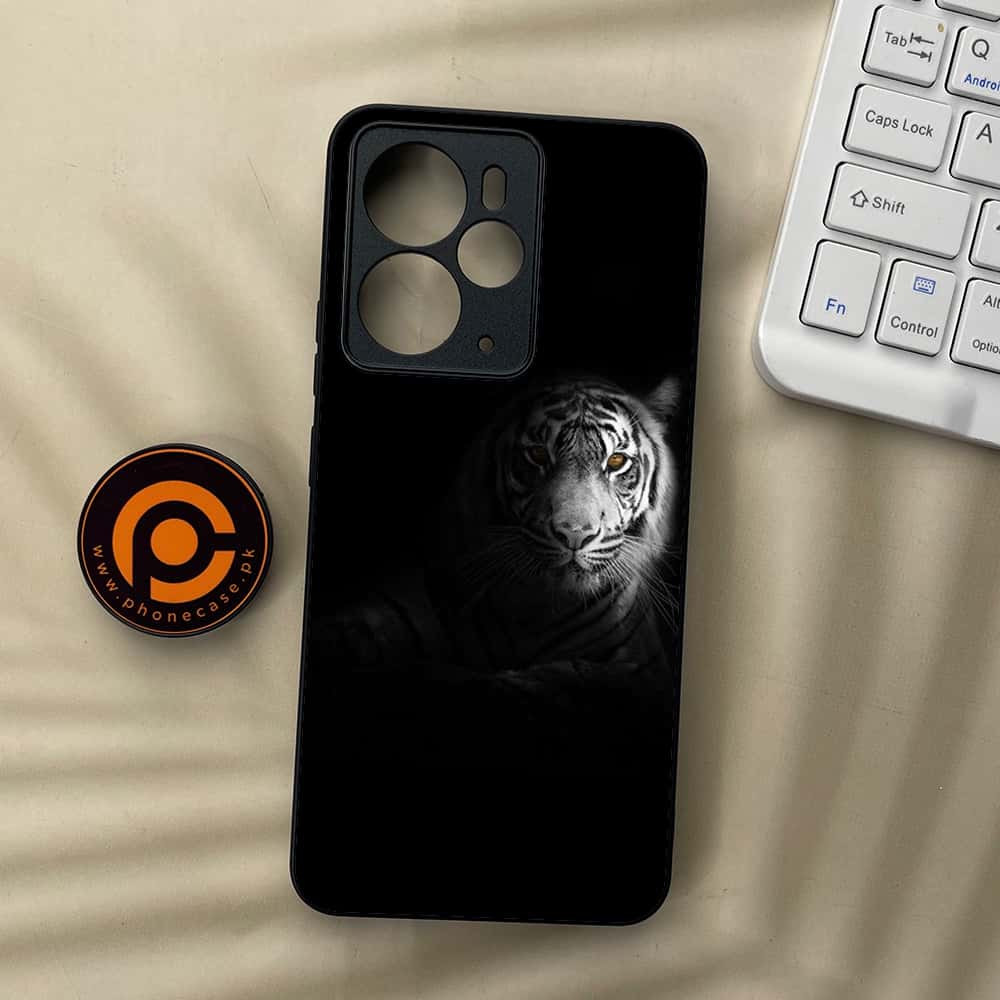 Realme 14T 5G - Tiger Series - Premium Metal Printed soft Bumper Shock Proof Case