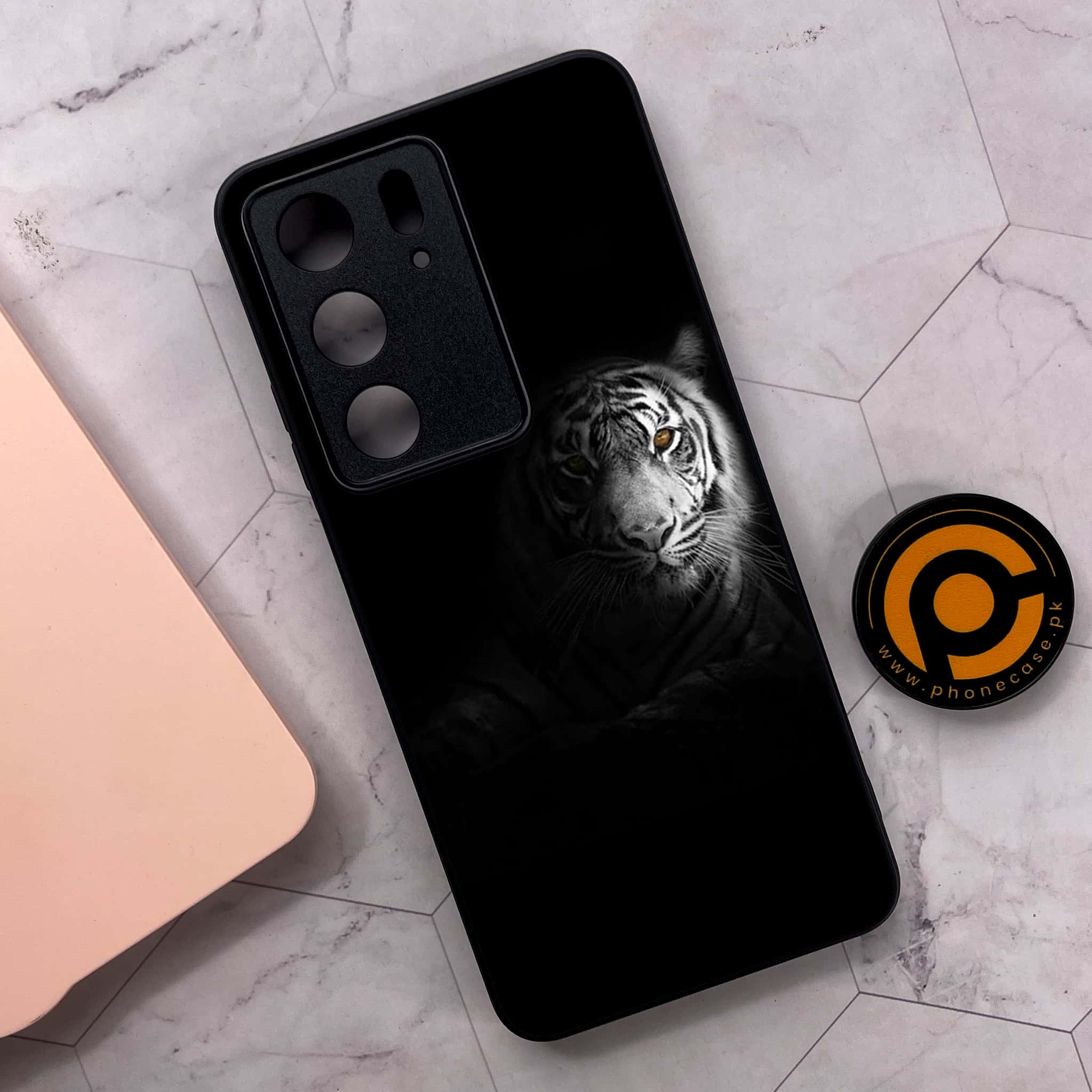 Realme C75x 4G - Tiger Series - Premium Metal Printed soft Bumper shock Proof Case