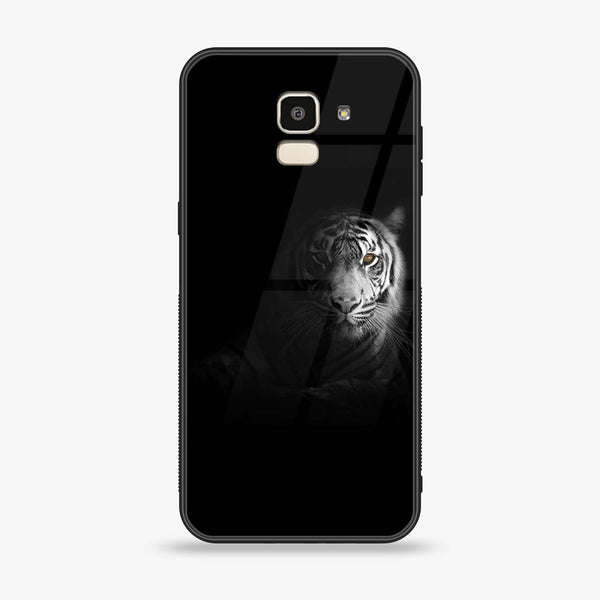 Samsung Galaxy J6 (2018) - Tiger Design 10 - Premium Printed Glass soft Bumper shock Proof Case CS-22812