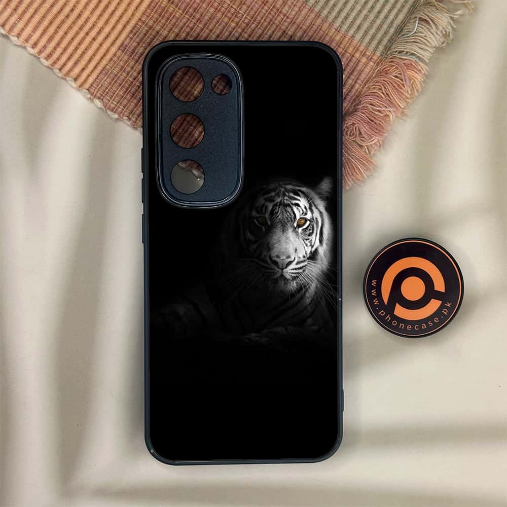 Tecno Spark 40 Pro Plus - Tiger Series - Premium Metal Printed soft Bumper shock Proof Case