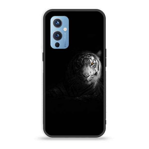 OnePlus 9 - Tiger Art Design 10- Premium Printed Glass soft Bumper shock Proof Case CS-20799