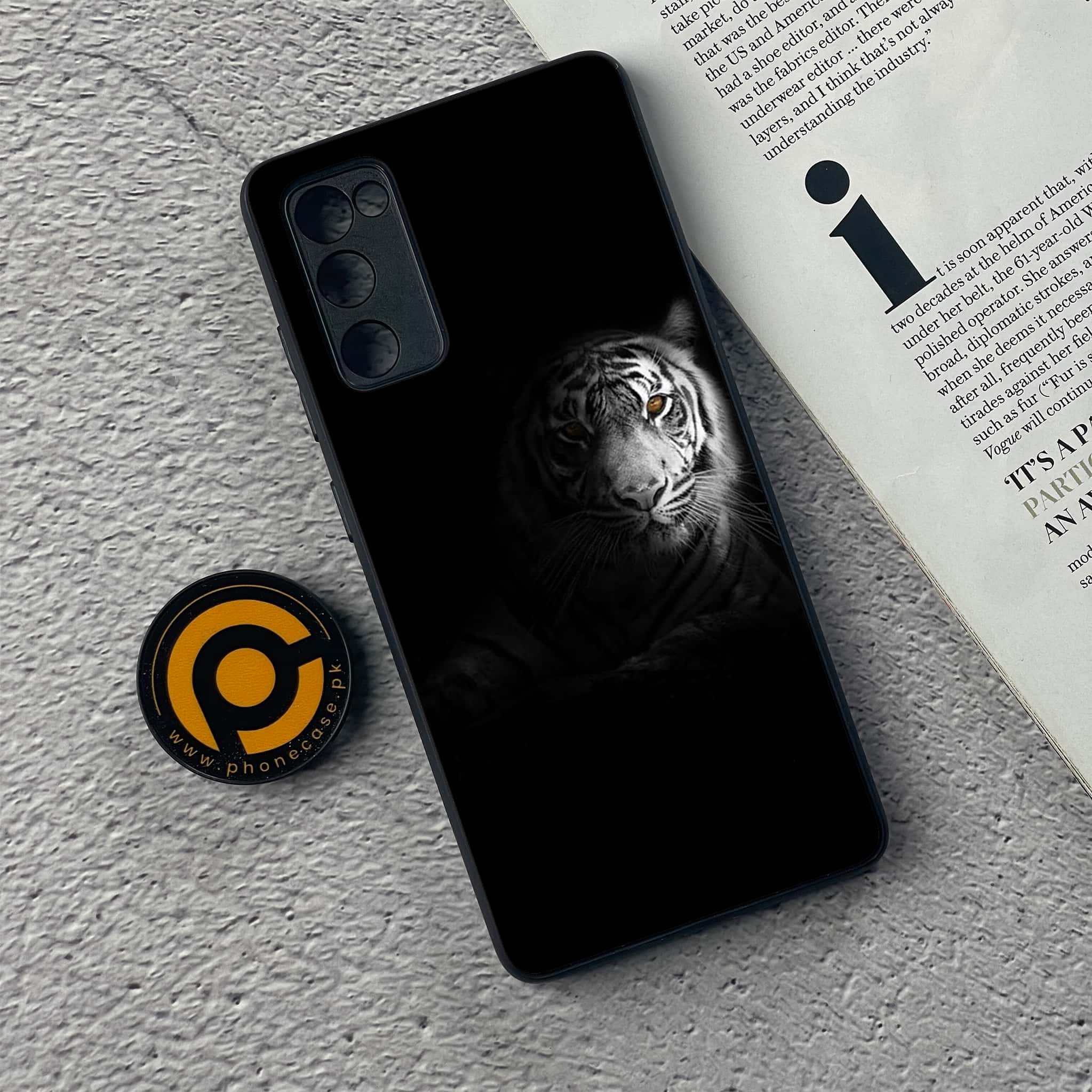 Samsung Galaxy S20 FE Tiger Art Series Premium Printed Glass soft Bumper shock Proof Case