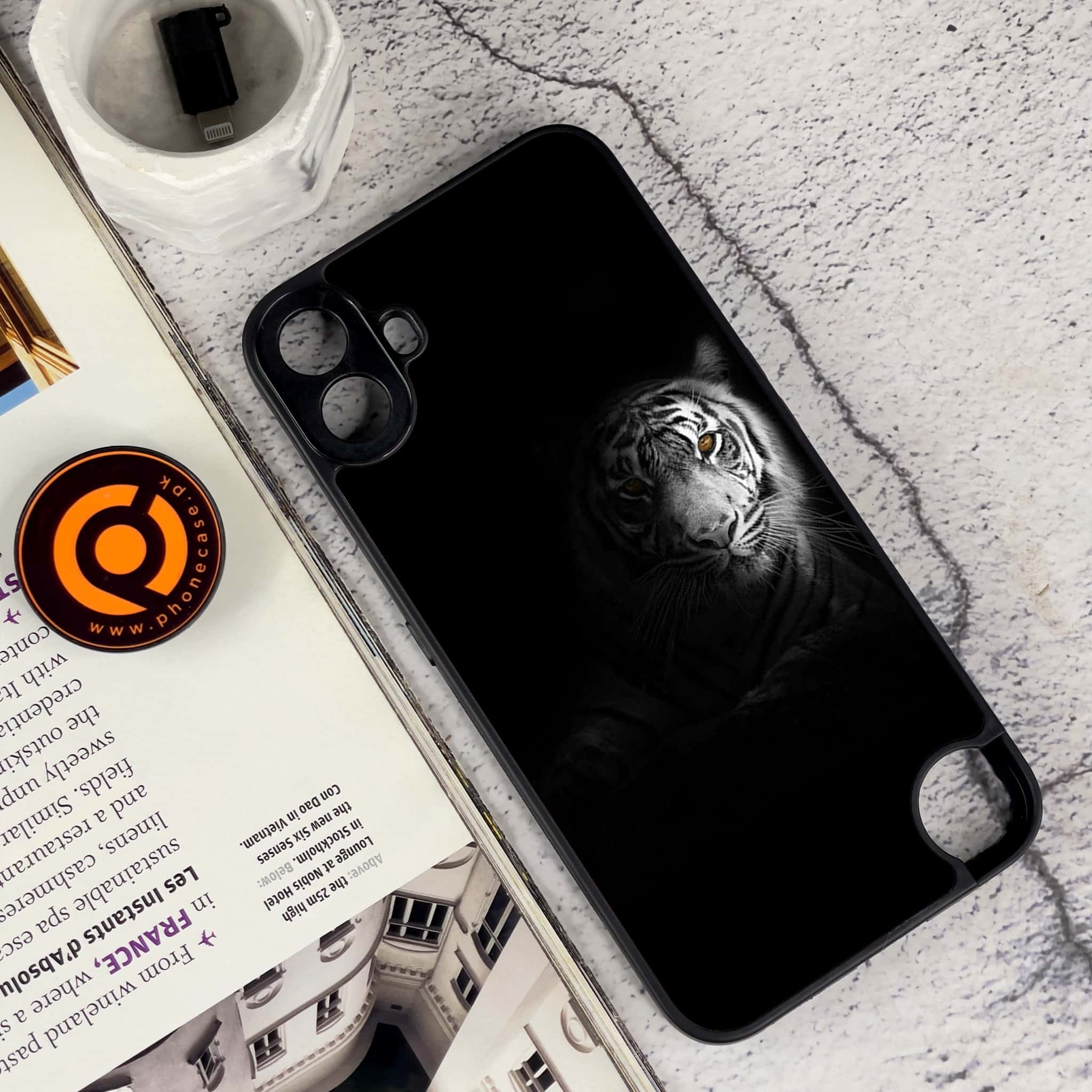 Nothing CMF Phone 1 - Tiger Series - Premium Metal Printed soft Bumper Shock Proof Case