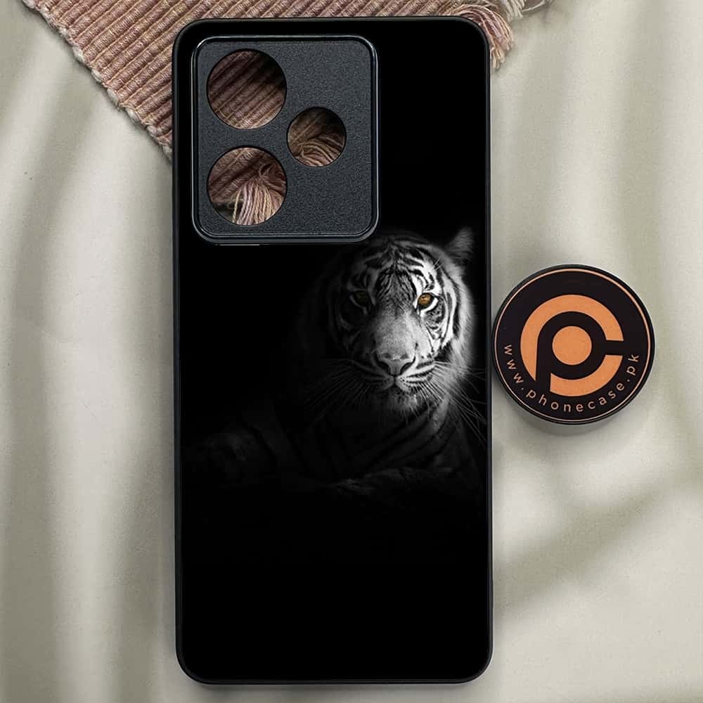 Realme GT 7 - Tiger Series - Premium Metal Printed soft Bumper shock Proof Case