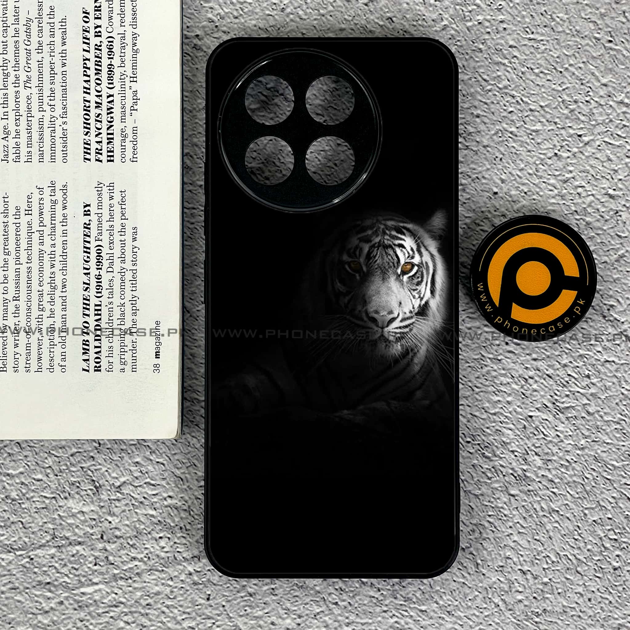OnePlus Ace 5 - Tiger Series - Premium Metal Printed soft Bumper shock Proof Case
