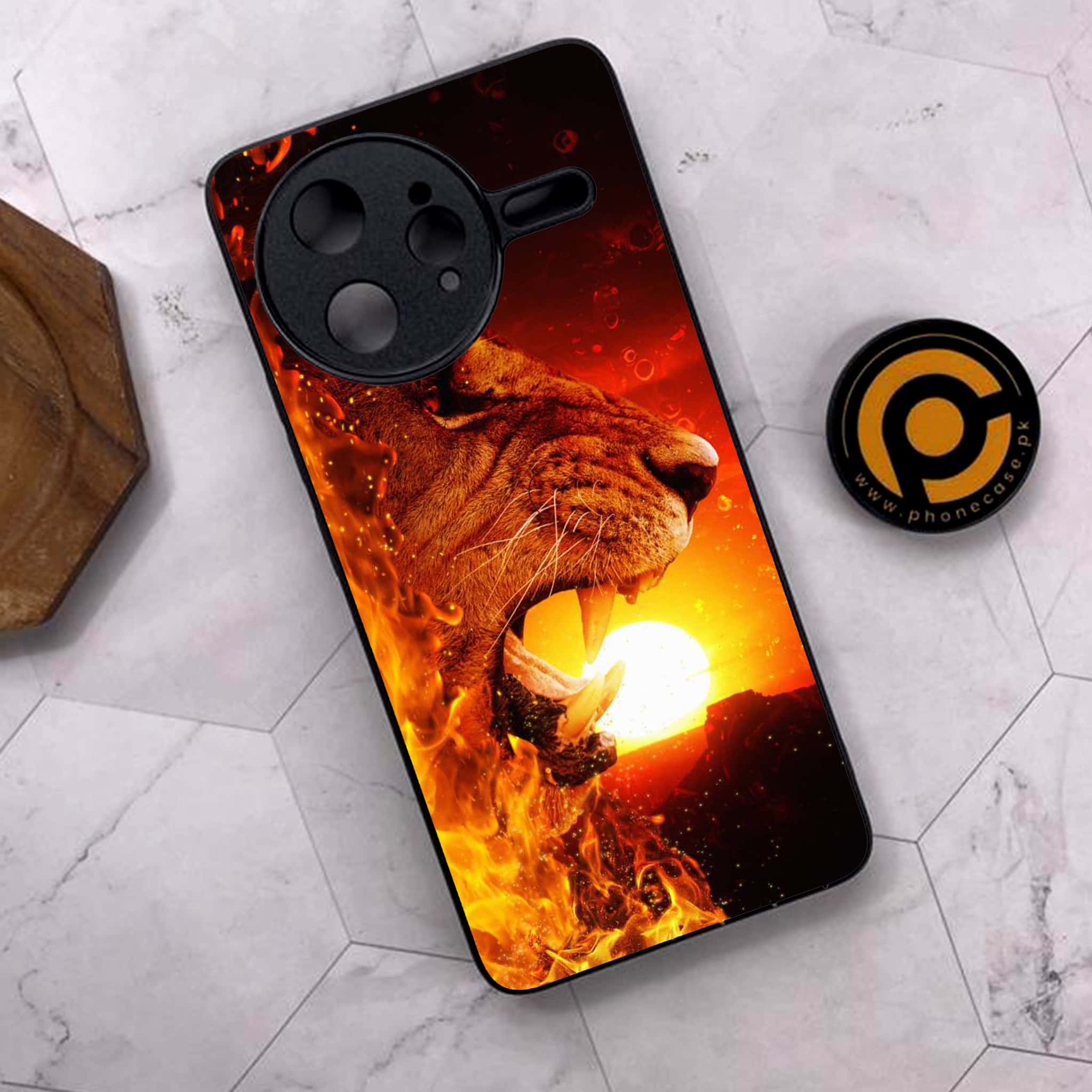 Xiaomi Poco F7 Ultra 5G - Tiger Series - Premium Metal Printed soft Bumper shock Proof Case