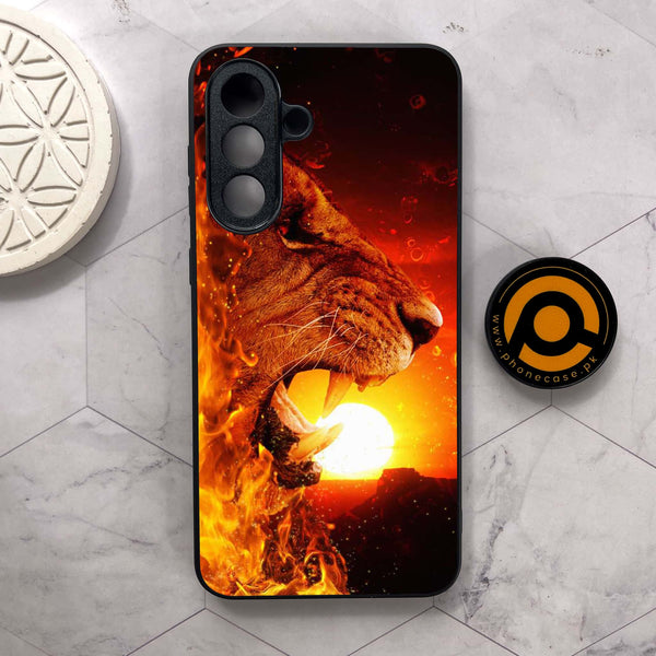 Samsung Galaxy A26 5G - Tiger Series - Premium Metal Printed soft Bumper shock Proof Case