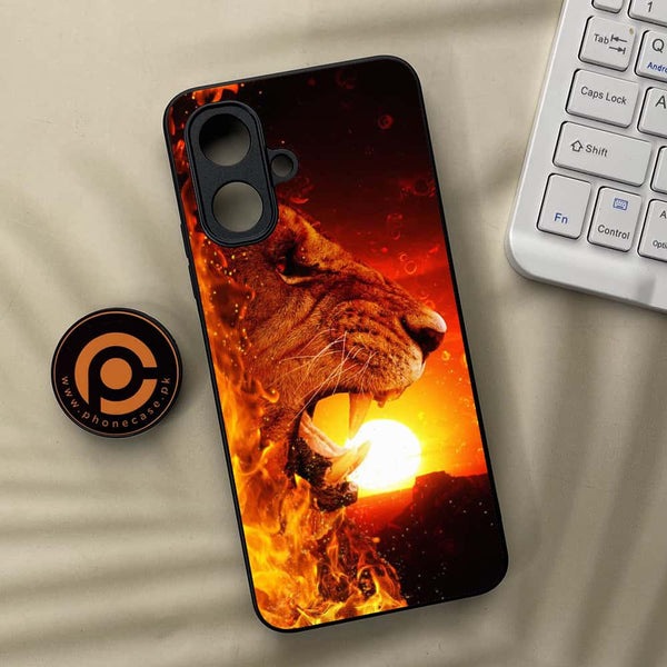 Tecno Spark Go 2 - Tiger Series - Premium Metal Printed soft Bumper Shock Proof Case