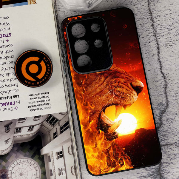 Vivo Y29 4G - Tiger Series - Premium Metal Printed soft Bumper Shock Proof Case