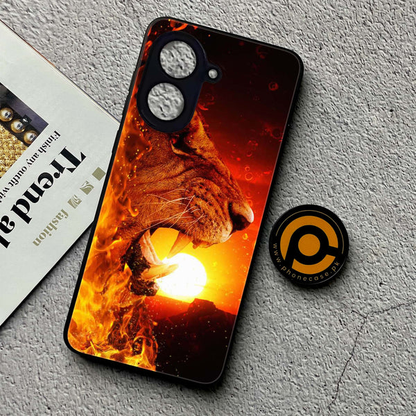 Xiaomi Redmi A5 - Tiger Series - Premium Metal Printed soft Bumper shock Proof Case