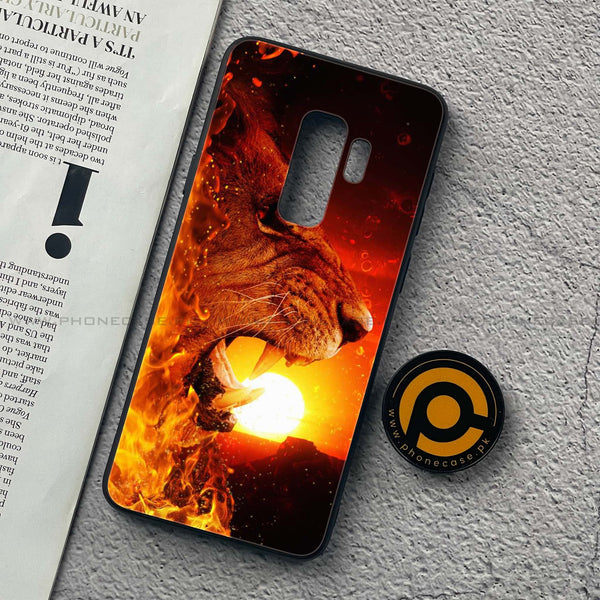 Samsung Galaxy S9 Plus - Tiger Design 1 - Premium Printed Glass soft Bumper shock Proof Case CS-40107