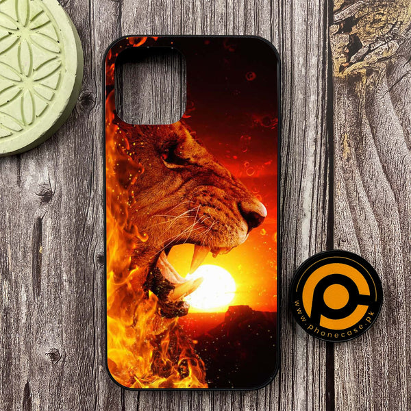 iPhone 12 - Tiger Art Series - Premium Metal Printed soft Bumper shock Proof Case