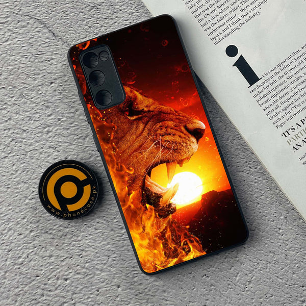 Samsung Galaxy S20 FE Tiger Art Design 1 Premium Metal  Printed soft Bumper shock Proof Case  CS-39360