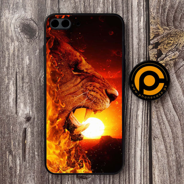 iPhone 7 Plus / 8 Plus - Tiger Art Design 1 - Premium Metal Printed soft Bumper shock Proof Case CS-20776