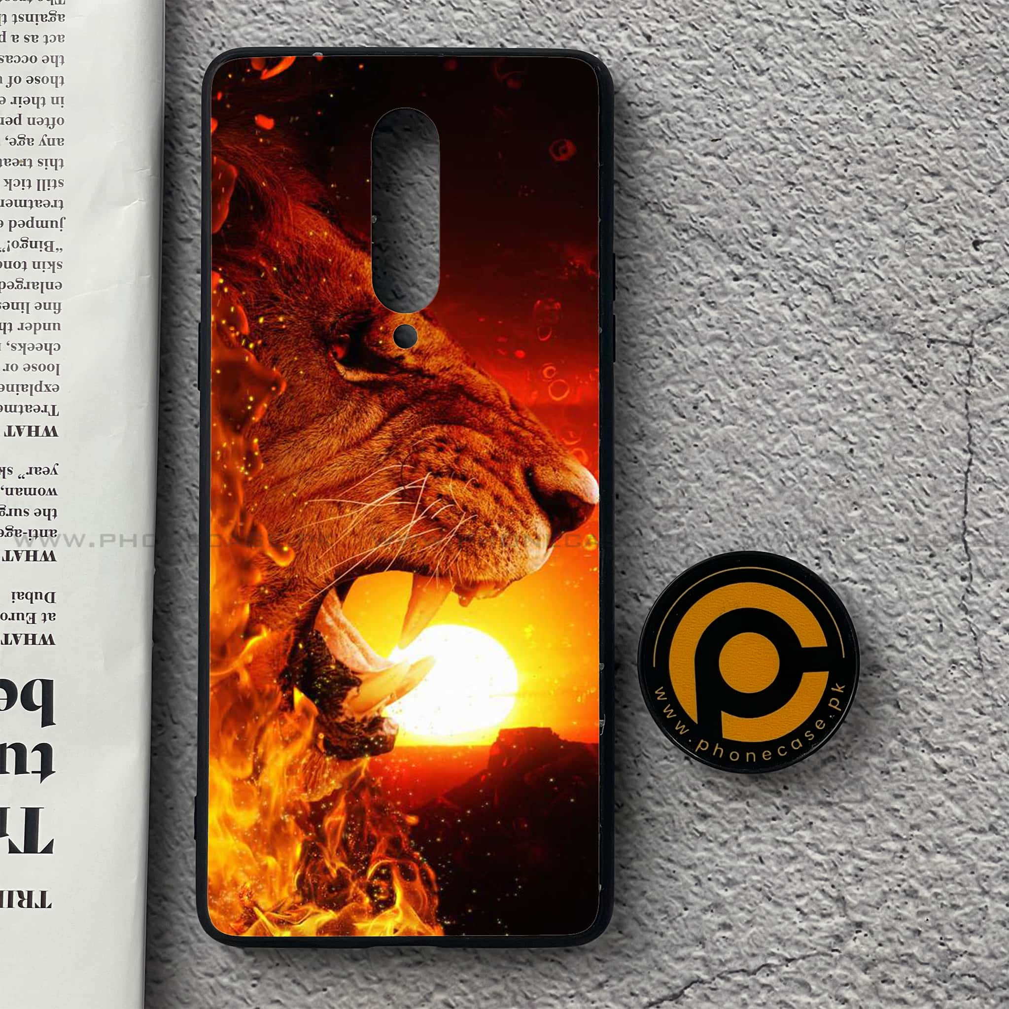 OnePlus 8 - Tiger Art  Series - Premium Printed Glass soft Bumper shock Proof Case